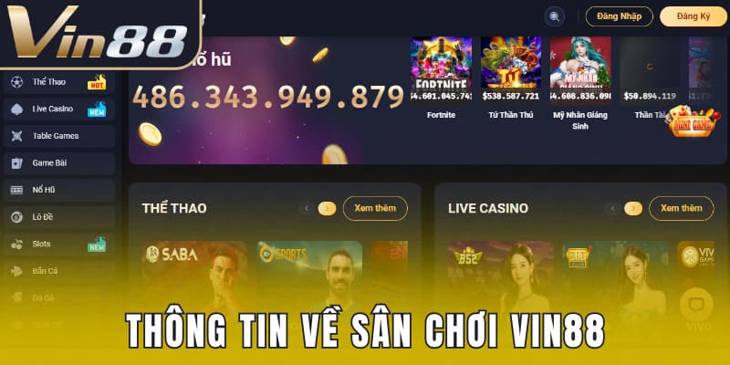 Thông tin về sân chơi Vin88